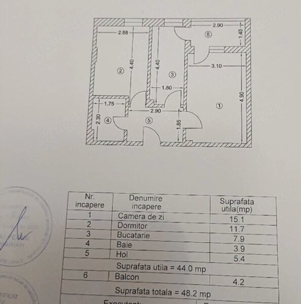 Theodor Pallady, apartament 2 camere, 50 mp, bloc 2022 mobilat si utilat